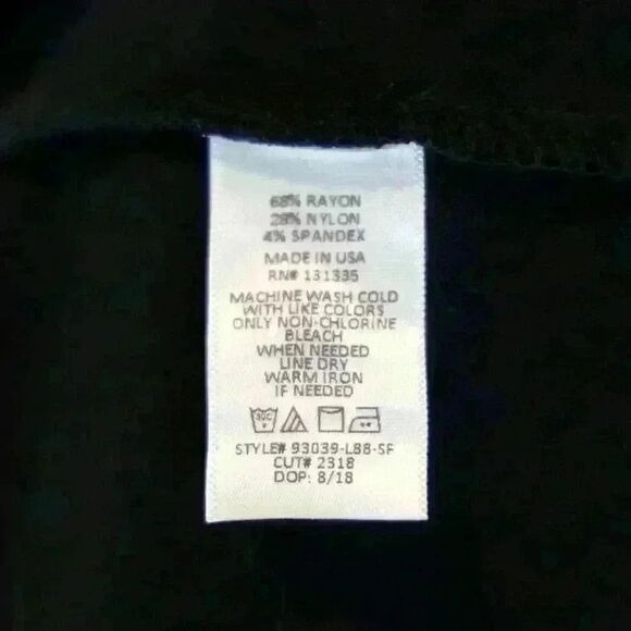 Nine Britton Black Off Shoulder Scallop Neck Mini Dress Made in USA Size Medium - Picture 6 of 7